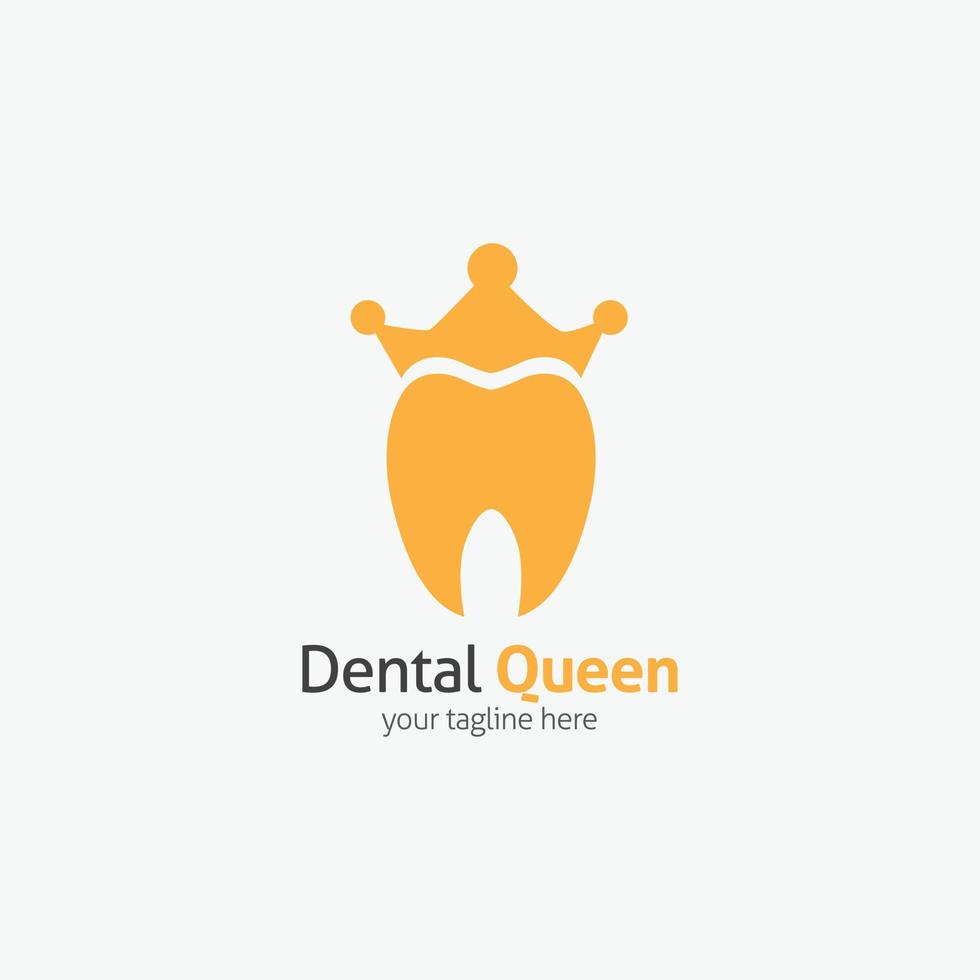 modelo de design de logotipo odontológico. ilustração vetorial com estilo simples vetor