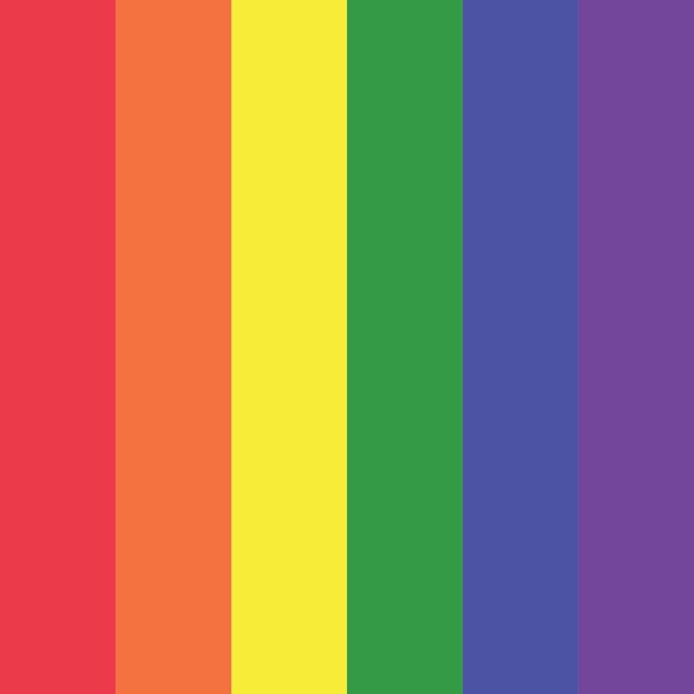 paleta de cores do arco-íris editável gratuita em design vetorial colorido. adequado para bandeira do orgulho lgbt editável vetor