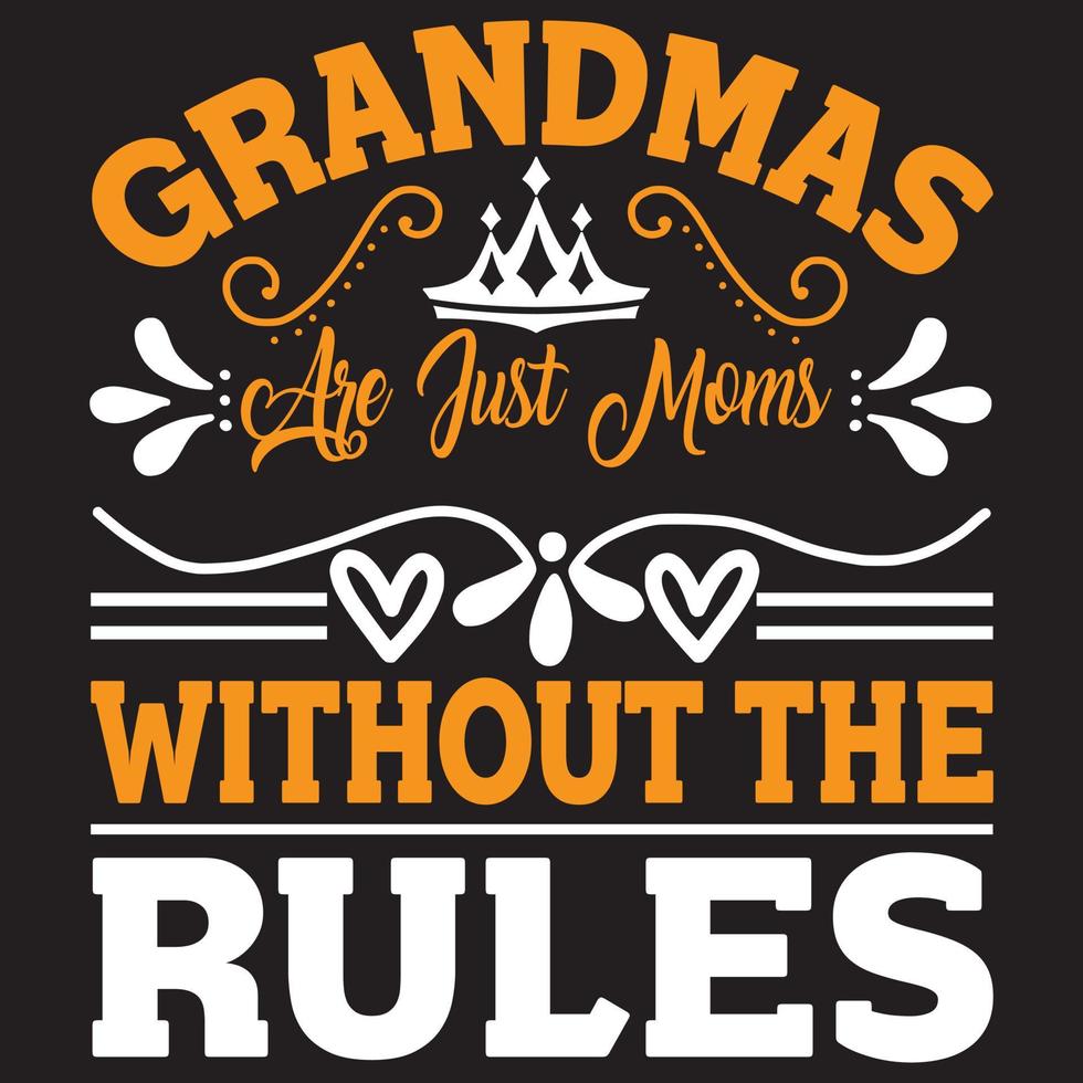 avós são apenas mães sem as regras vetor