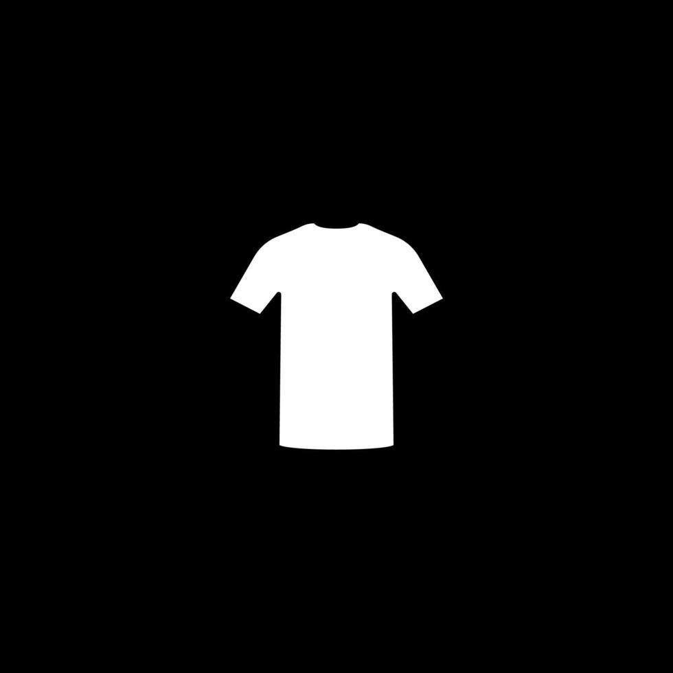 ícone de cor branca de camisa vetor