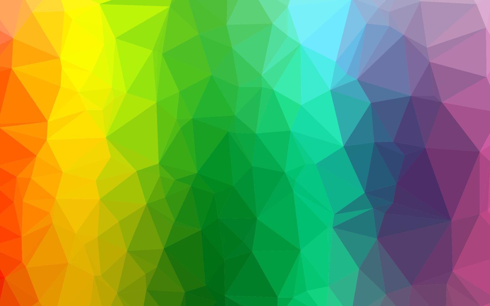 luz multicolor, padrão poligonal de vetor de arco-íris.