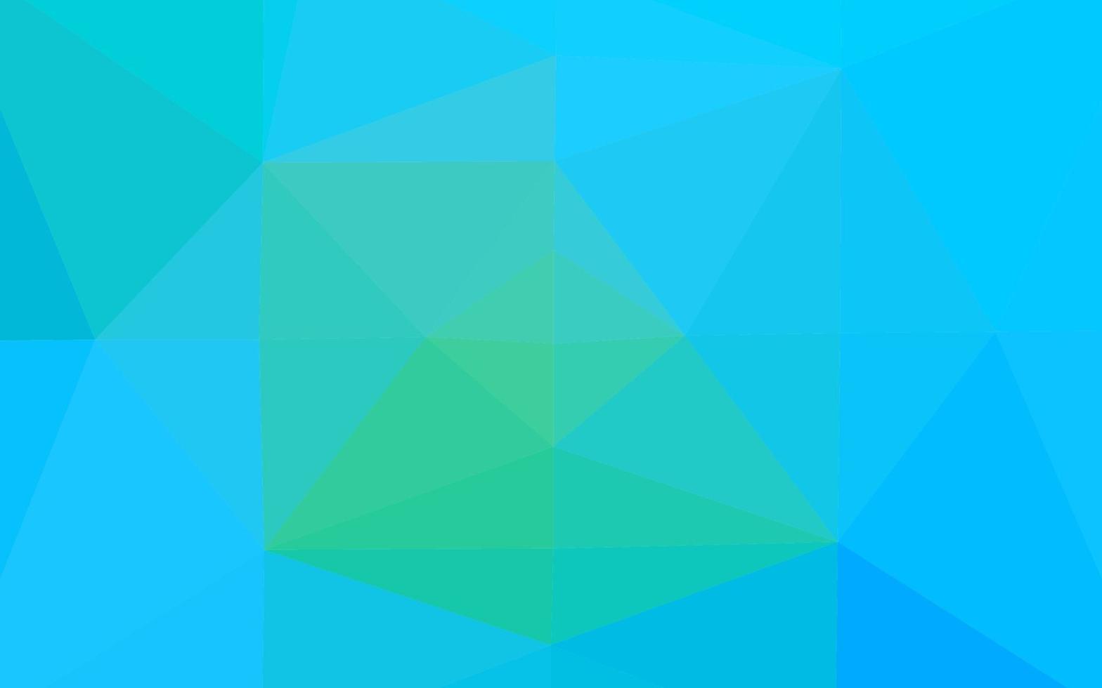 modelo poligonal de vetor azul e verde claro.