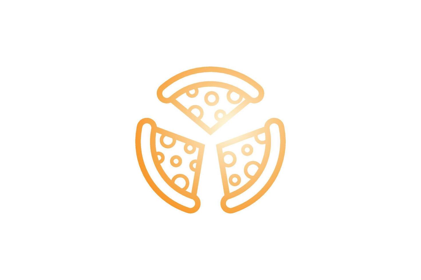 gráfico de vetor de design de logotipo de pizza letra y