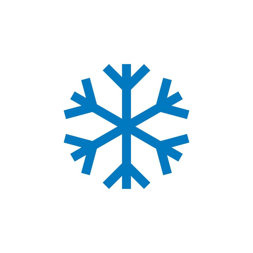vetor de neve, logotipo abstrato de inverno