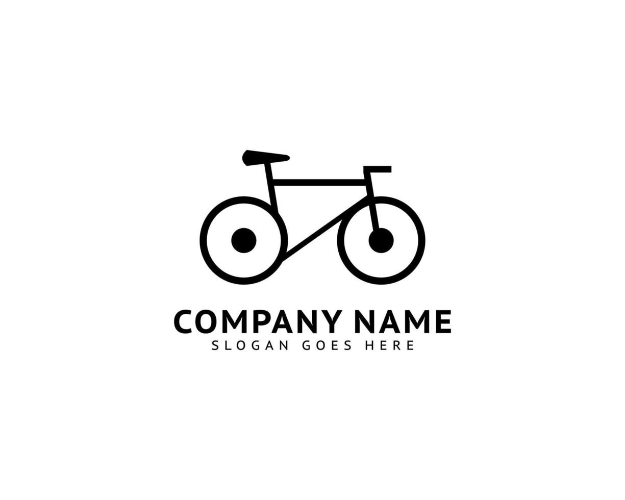 modelo de vetor de ícone de logotipo de bicicleta