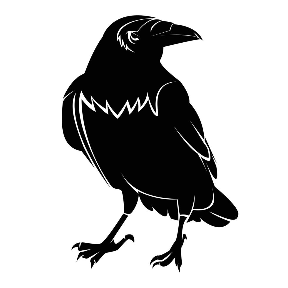 ilustração de design de corvo vetor