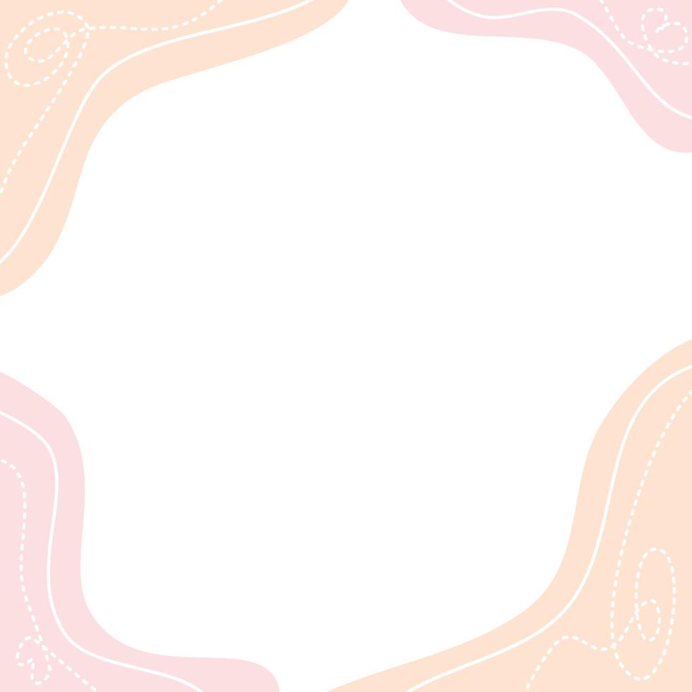 banner de modelo pastel rosa e laranja. vetor