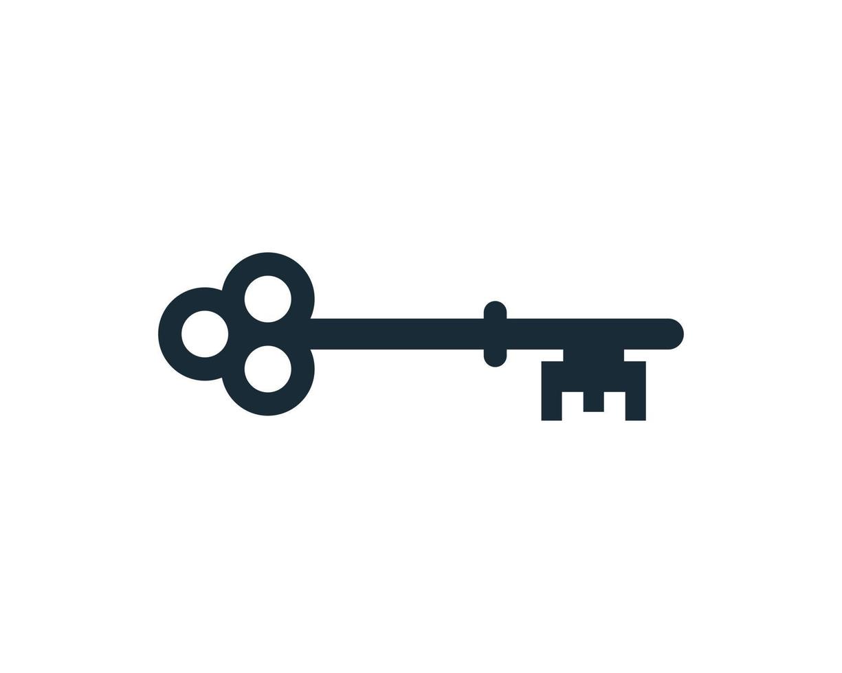 design de ilustração de modelo de logotipo de vetor de ícone chave
