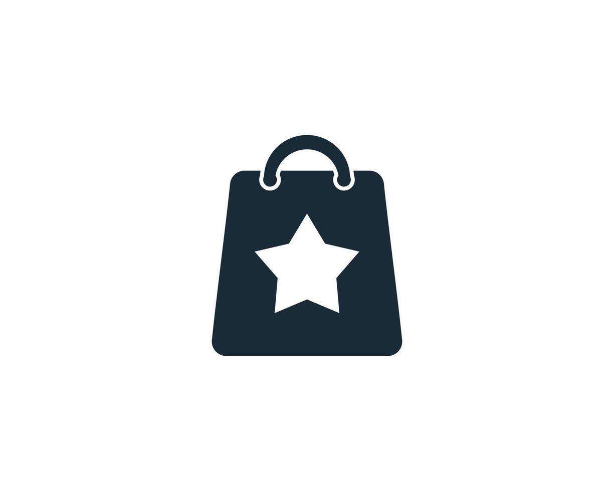 design de ilustração de modelo de logotipo de vetor de ícone de sacola de compras