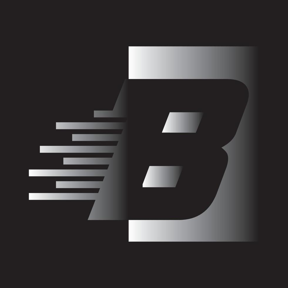 vetor de design de logotipo letra b