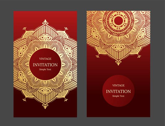Convite de casamento ou cartão com fundo abstrato. Islã, árabe, indiano, Dubai. vetor