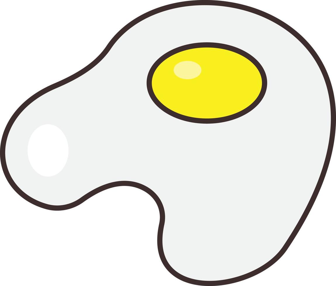 ilustração vetorial de ovo em um fundo transparente. símbolos de qualidade premium. ícone de cor plana de linha vetorial para conceito e design gráfico. vetor