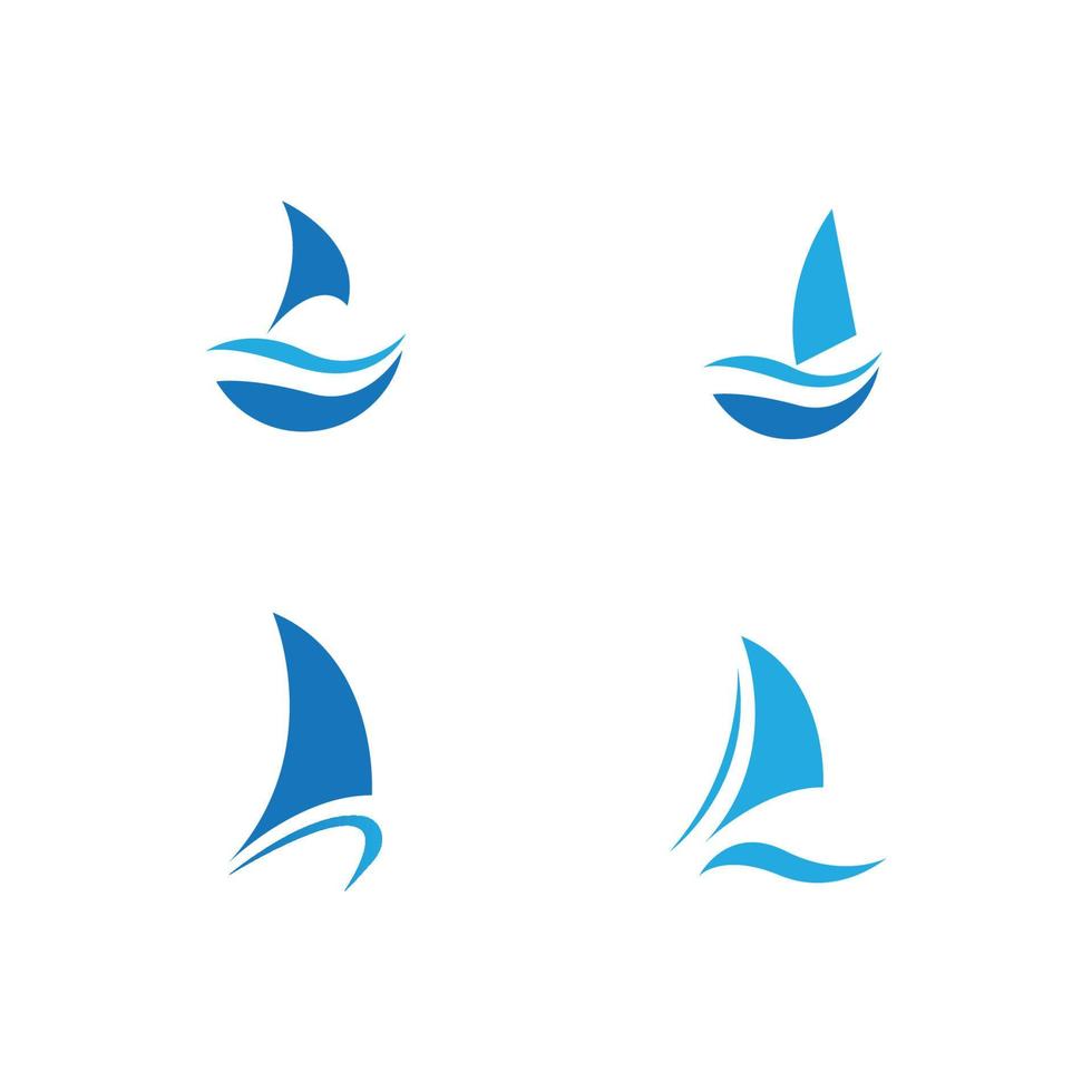 modelo de design de ilustração de conceito de ícone de vetor de logotipo de vela