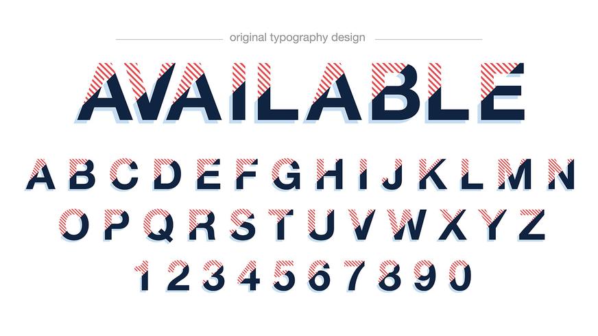 Design moderno de tipografia abstrata vetor