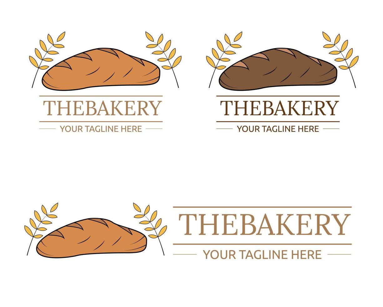 design de ilustração vetorial do modelo de logotipo de pão para negócios ou empresa vetor