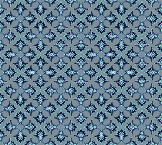 Seamless mosaic pattern Ornamento floral abstrato textura de tecido Oriental vetor