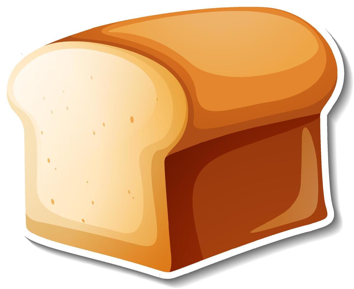 pão isolado em estilo cartoon vetor