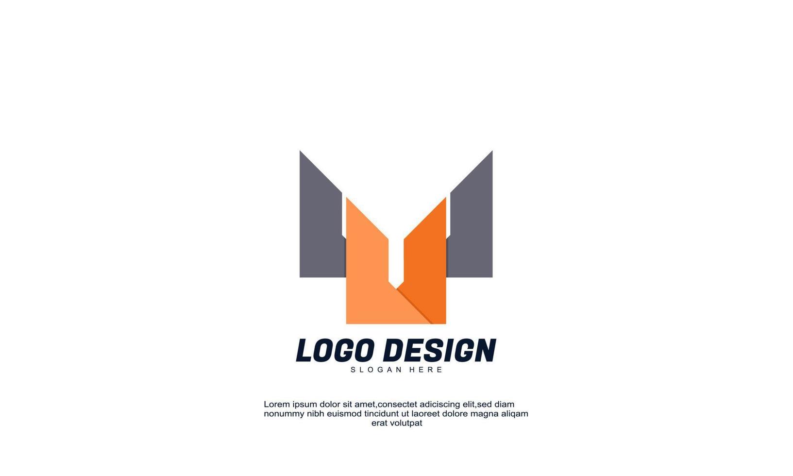 design de vetor de logotipo da empresa incrível design de emblema abstrato modelos de logotipos de conceito