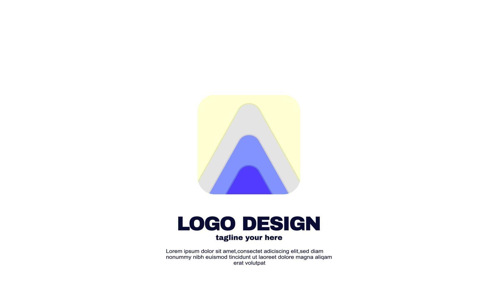 estoque abstrato identidade atraente simples empresa corporativa e design de logotipo de negócios vetor