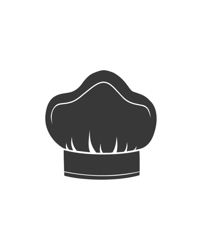 elemento de design de roupas de chapéu de chef ícone de logotipo de culinária vetor