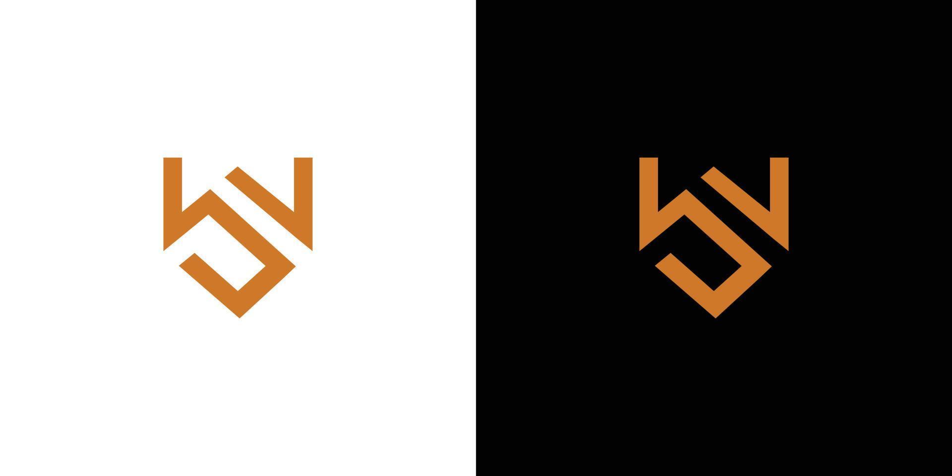 design de logotipo de iniciais ws moderno e elegante vetor