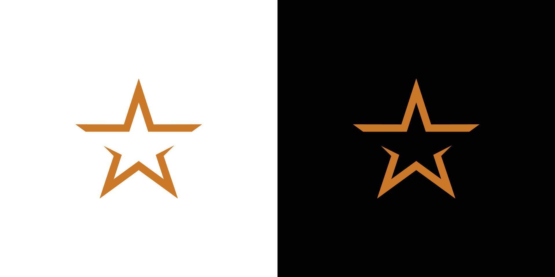 design de logotipo de estrela de iniciais de letra w exclusivo e moderno vetor