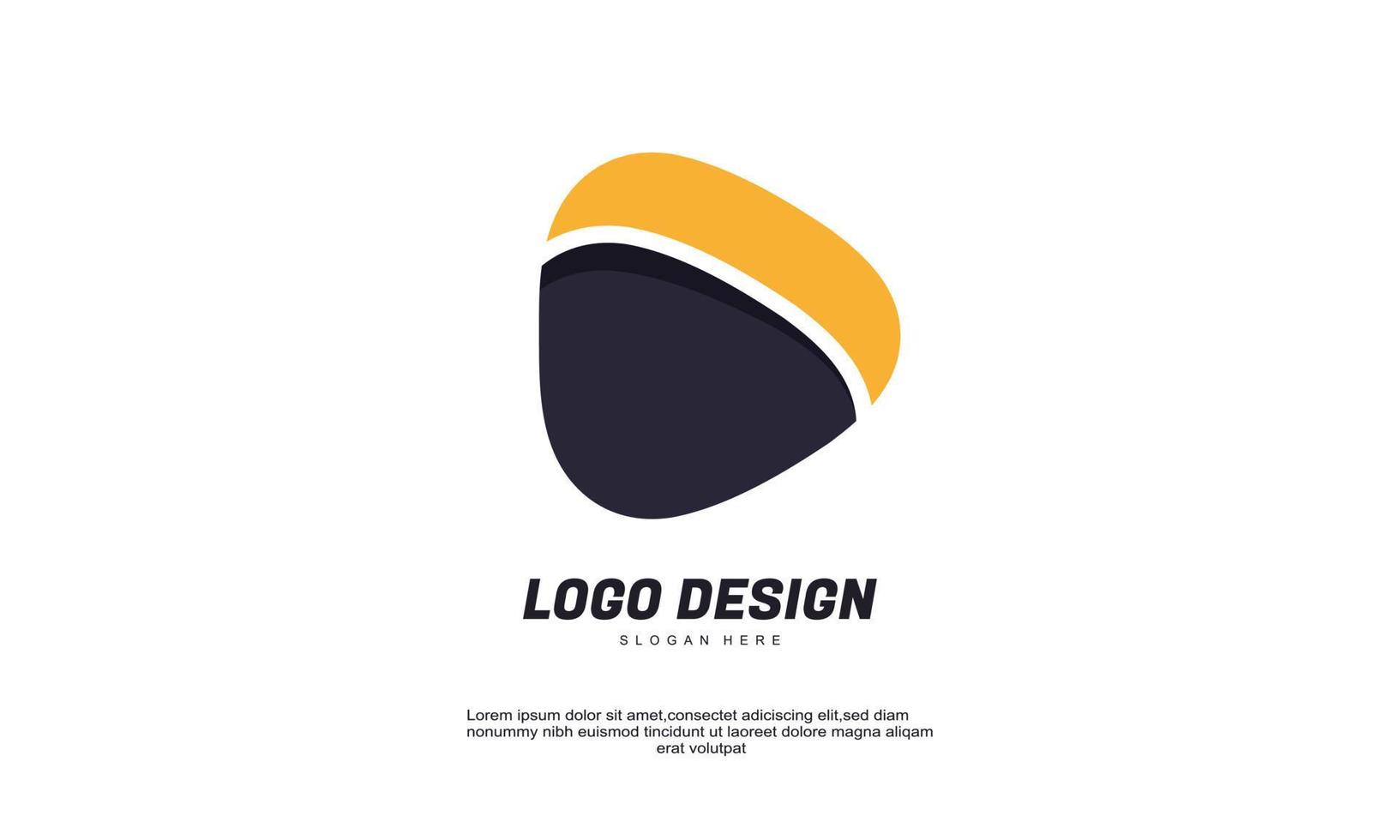 coleção de ícones de negócios triângulo criativo de estoque vetor para logotipo de identidade corporativa