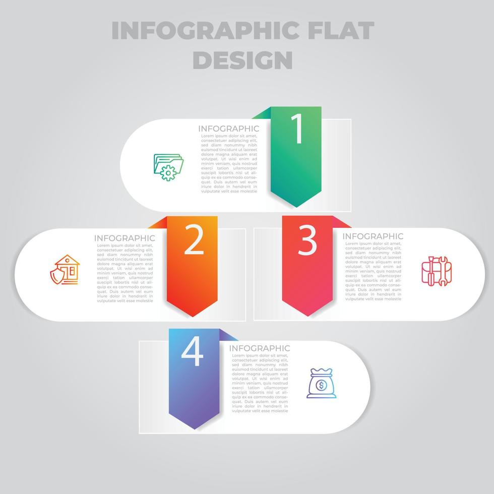 visualização de dados de negócios. gráfico de processo. elementos abstratos de gráfico, diagrama com etapas, opções, partes ou processos. modelo de negócios de vetor para apresentação. conceito criativo para infográfico.