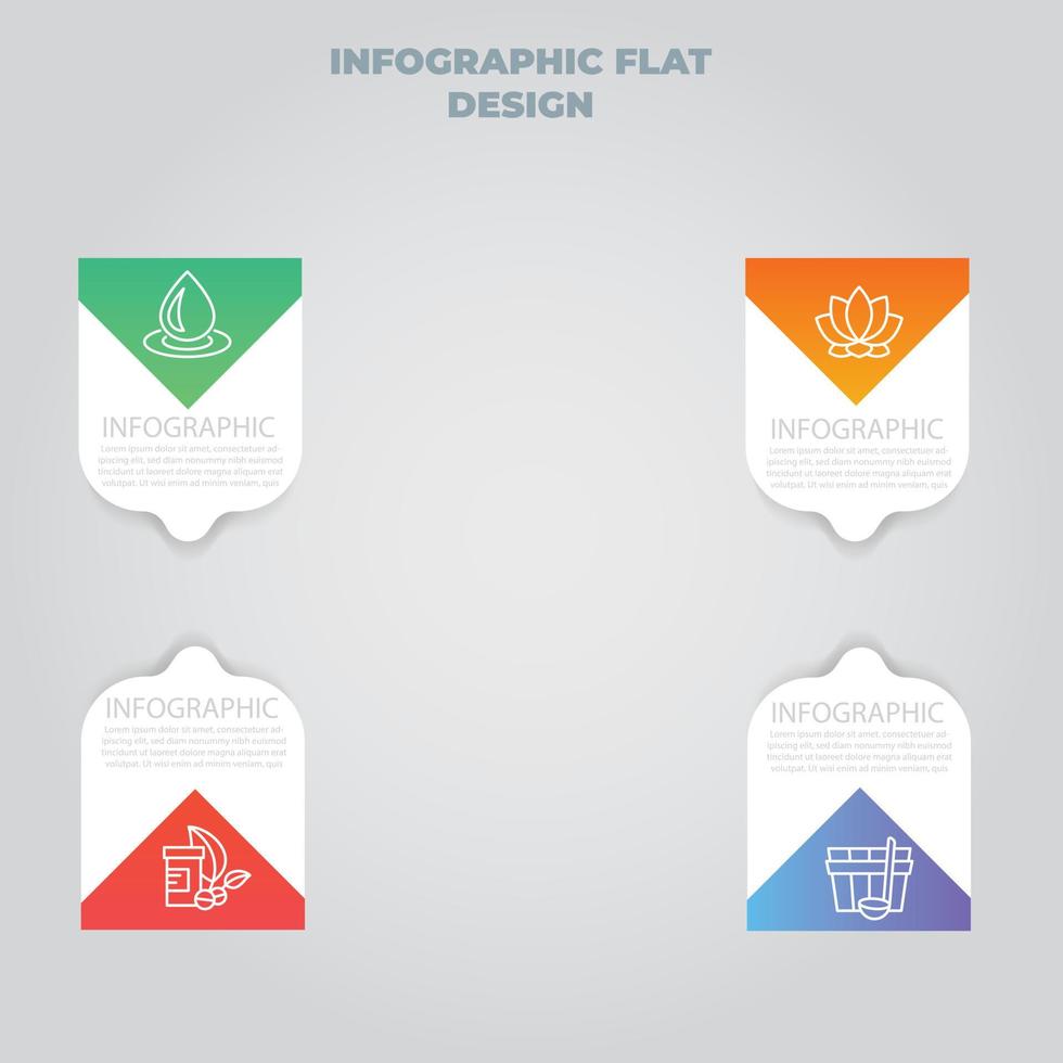 visualização de dados de negócios. gráfico de processo. elementos abstratos de gráfico, diagrama com etapas, opções, partes ou processos. modelo de negócios de vetor para apresentação. conceito criativo para infográfico.