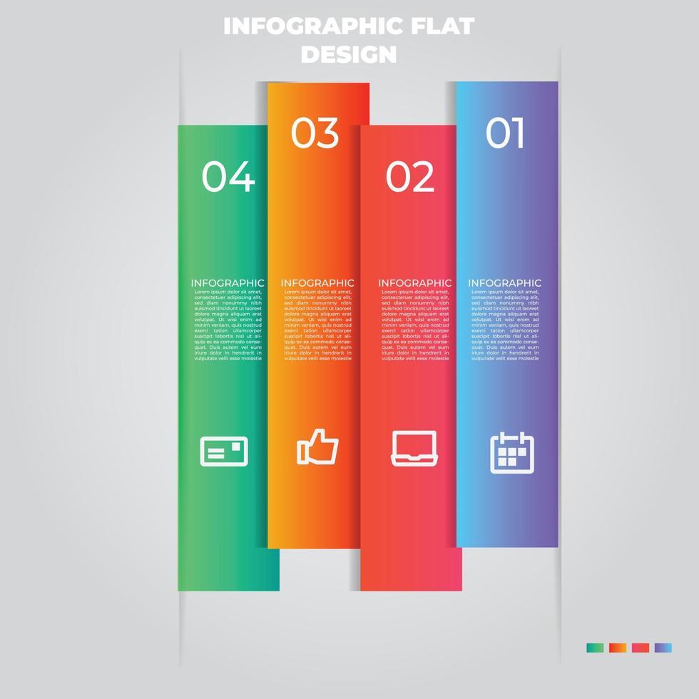 visualização de dados de negócios. gráfico de processo. elementos abstratos de gráfico, diagrama com etapas, opções, partes ou processos. modelo de negócios de vetor para apresentação. conceito criativo para infográfico.