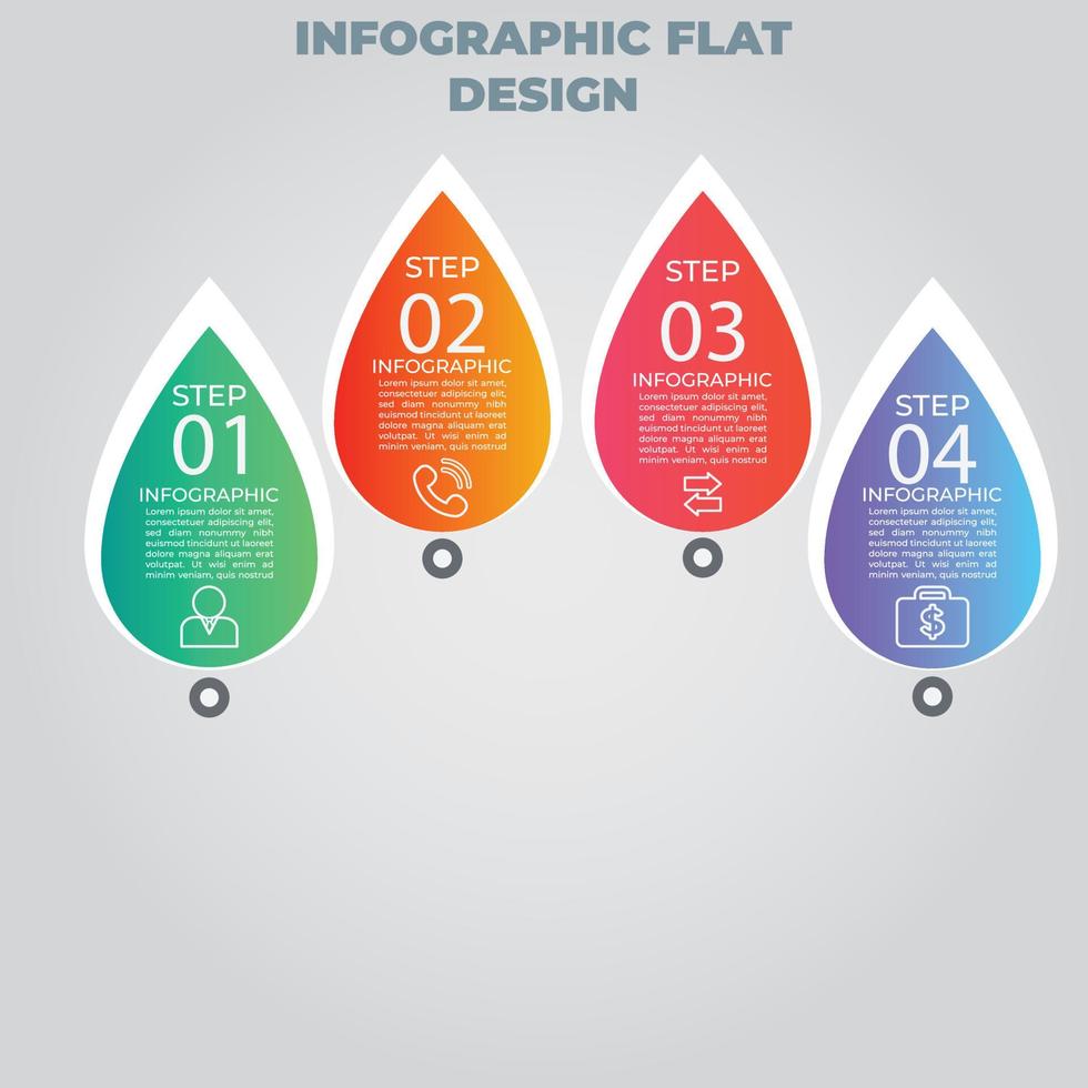 visualização de dados de negócios. gráfico de processo. elementos abstratos de gráfico, diagrama com etapas, opções, partes ou processos. modelo de negócios de vetor para apresentação. conceito criativo para infográfico.