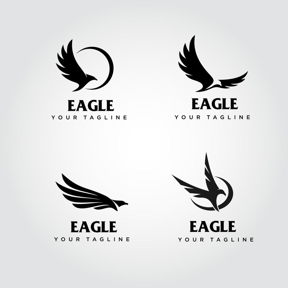 vetor de design de logotipo de águia. adequado para o logotipo da sua empresa