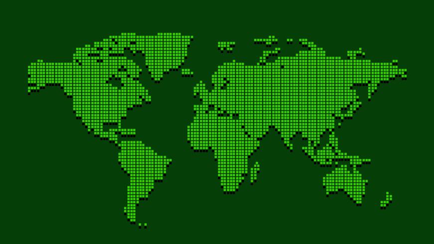 Mapa mundial vetor