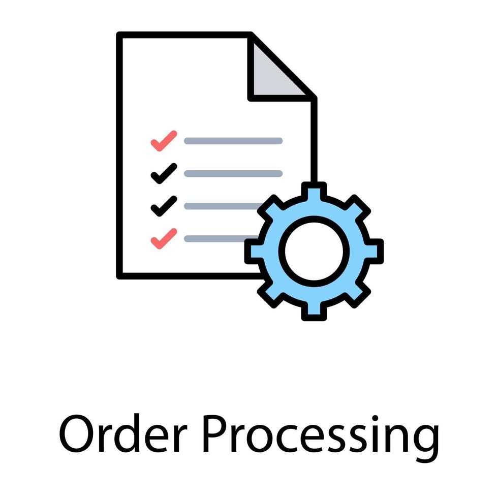 conceitos de processamento de pedidos vetor