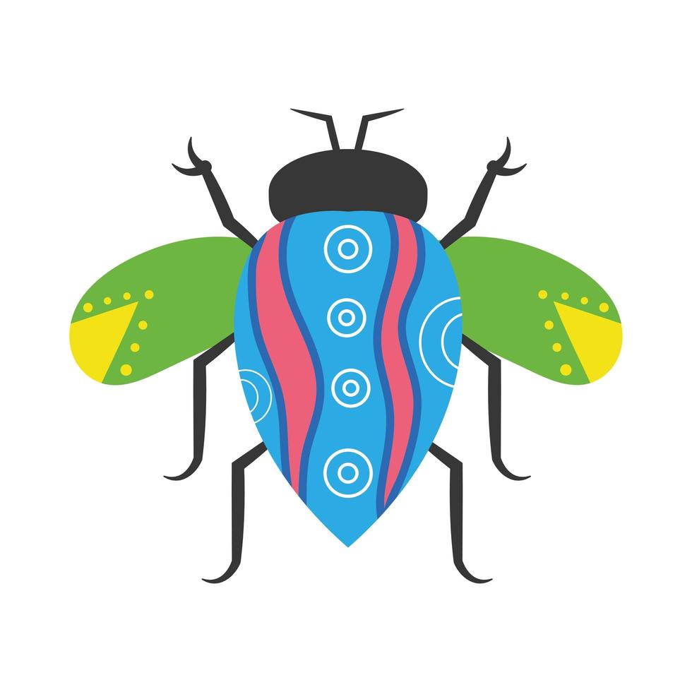 ícone escandinavo de insetos vetor