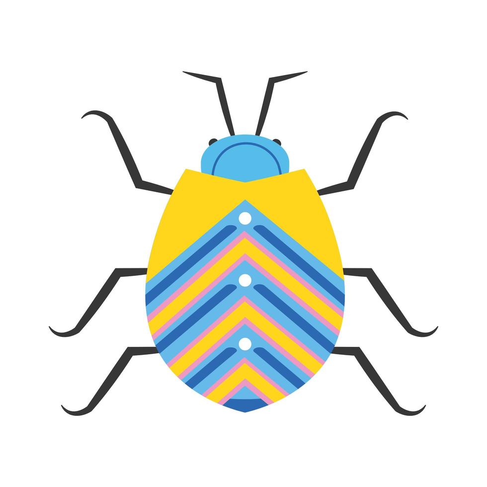 besouro inseto escandinavo vetor
