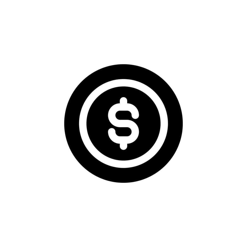 moeda ícone projeto vetor símbolo pagamento, moeda, dinheiro, dólar