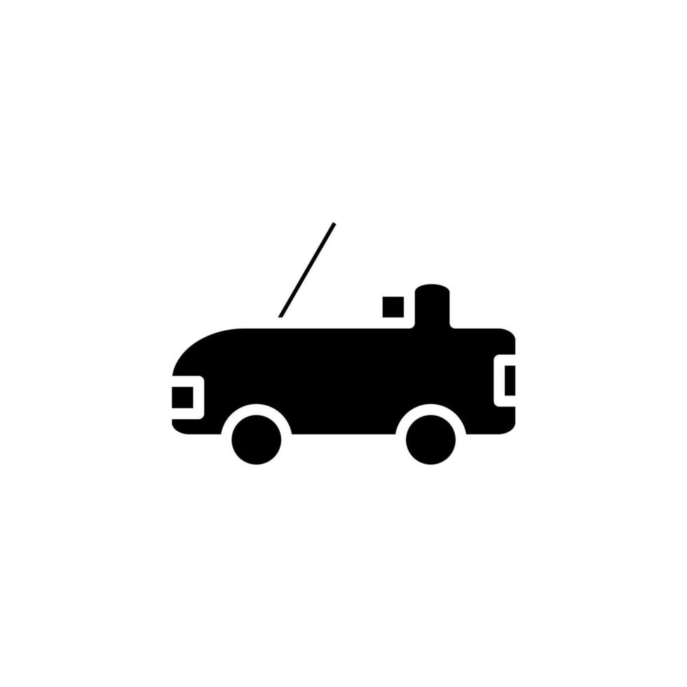 carro, automóvel, ícone sólido de transporte, vetor, ilustração, modelo de logotipo. adequado para muitos propósitos. vetor