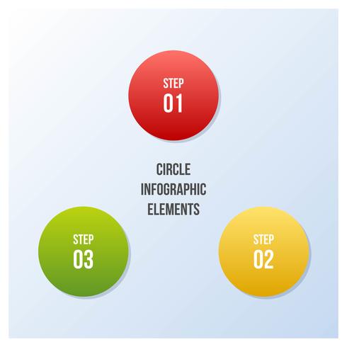 Círculo gráfico, círculo infográfico ou diagrama Circular vetor