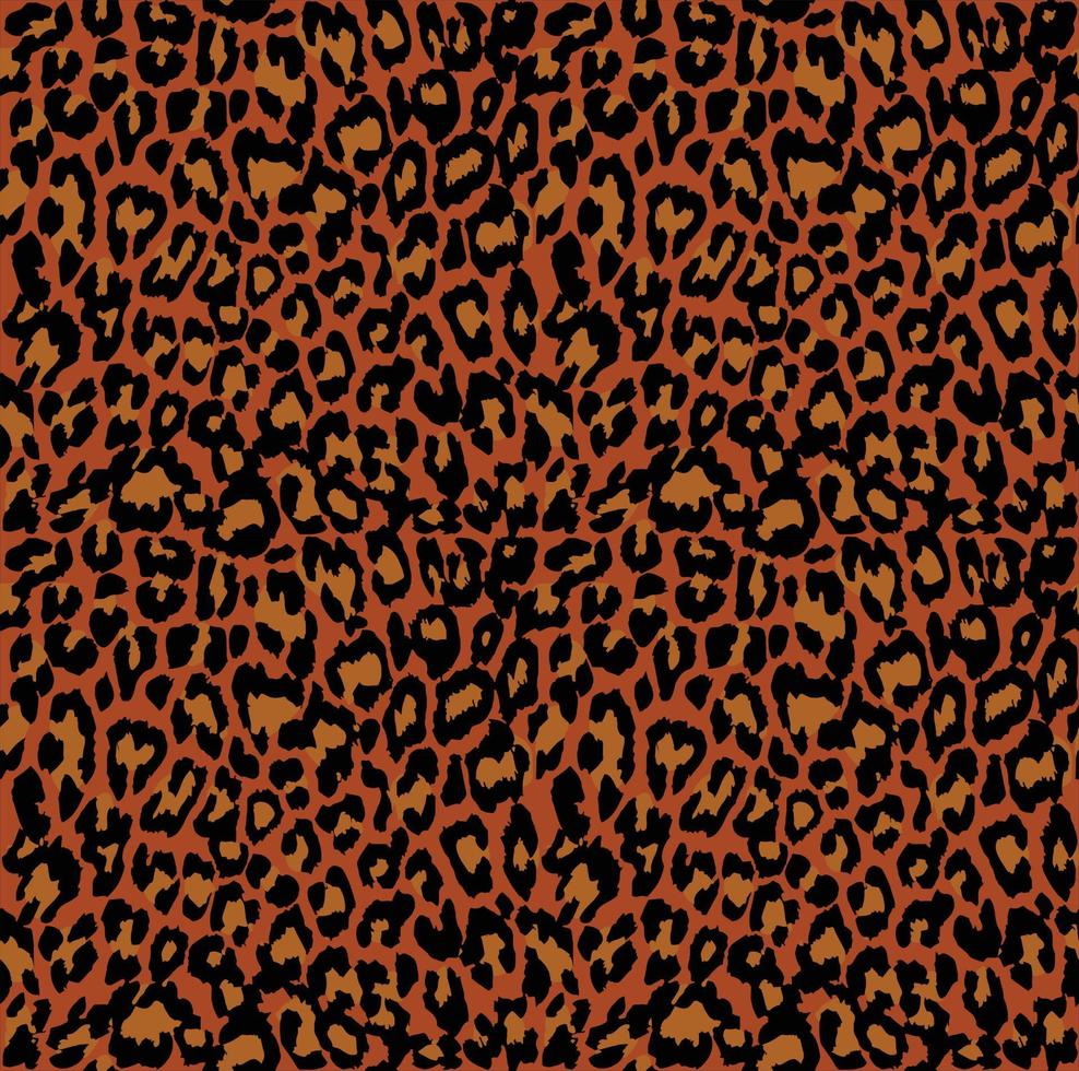 fundo de ilustração vetorial sem costura padrão leopardo vetor