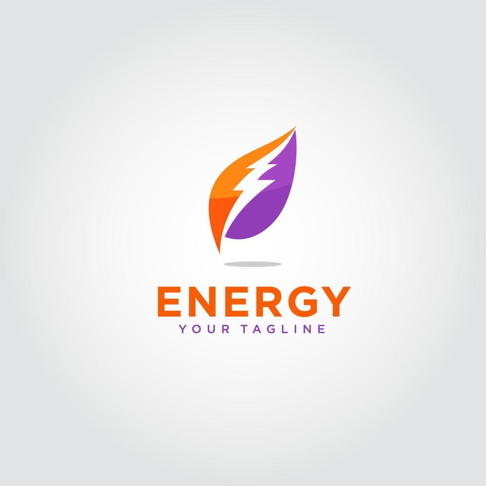 vetor de design de logotipo de energia. adequado para o logotipo da sua empresa