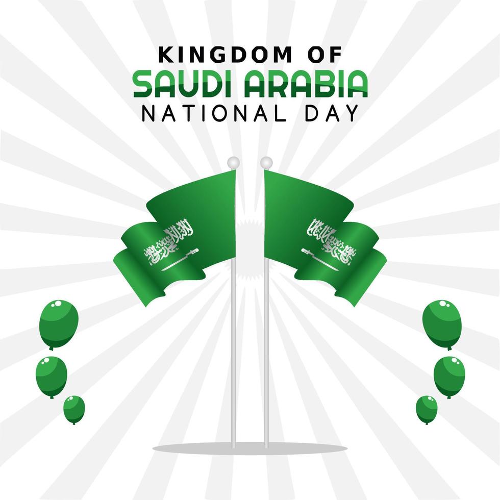 ilustração em vetor dia nacional da arábia saudita