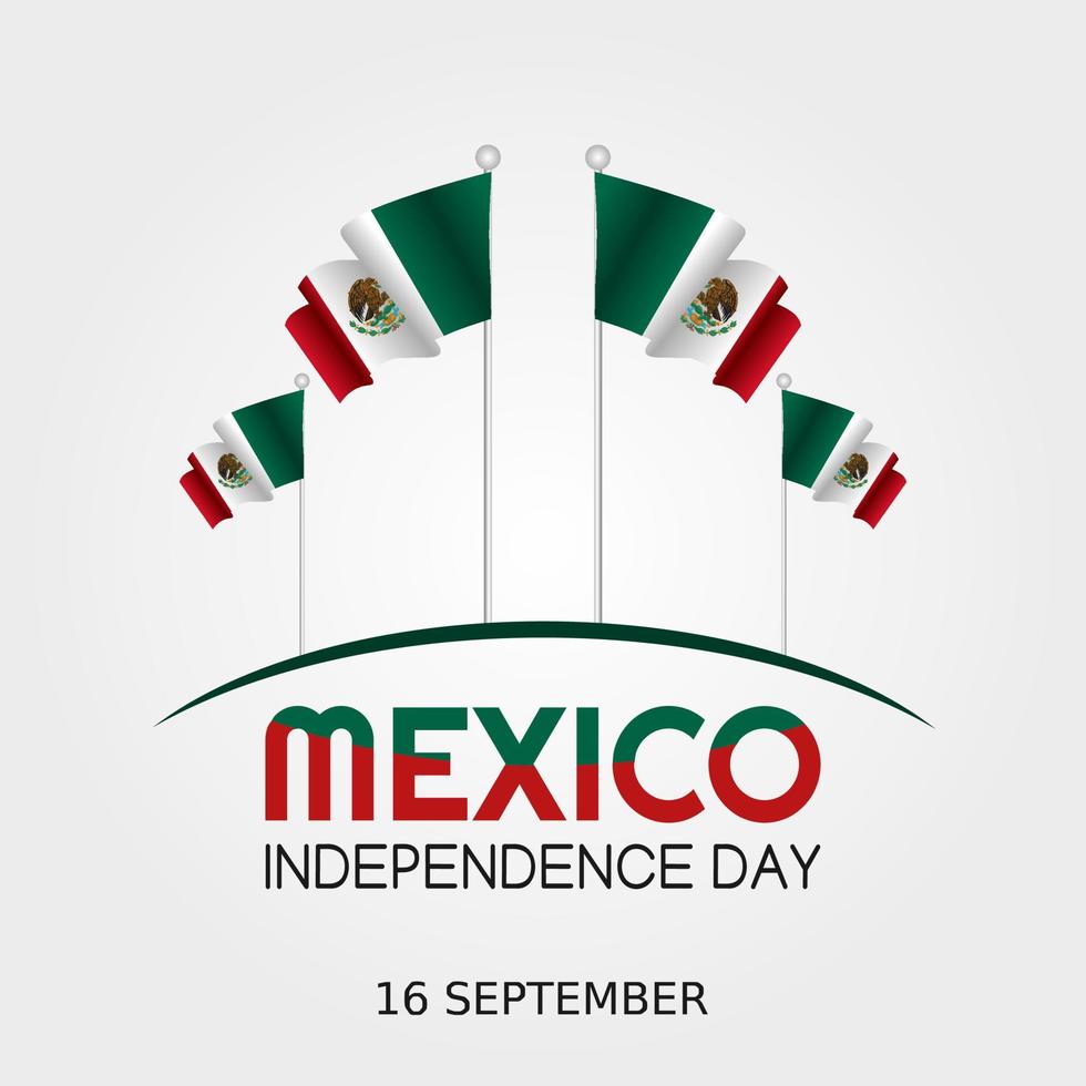 ilustração vetorial do dia da independência do méxico vetor