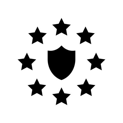 Ícone de Regulação Geral de Proteção de Dados GDPR, estilo sólido vetor