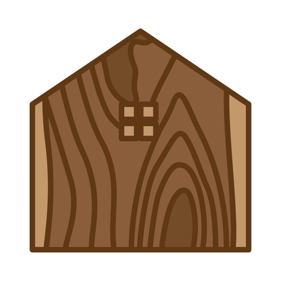 madeira cortada em casa textura logotipo símbolo vetor ícone ilustração design