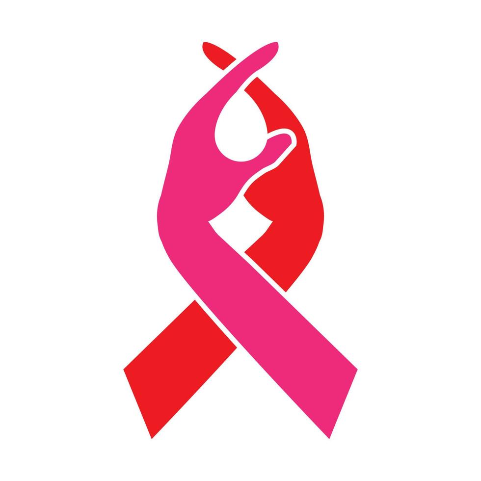 design de logotipo de tratamento de câncer vetor