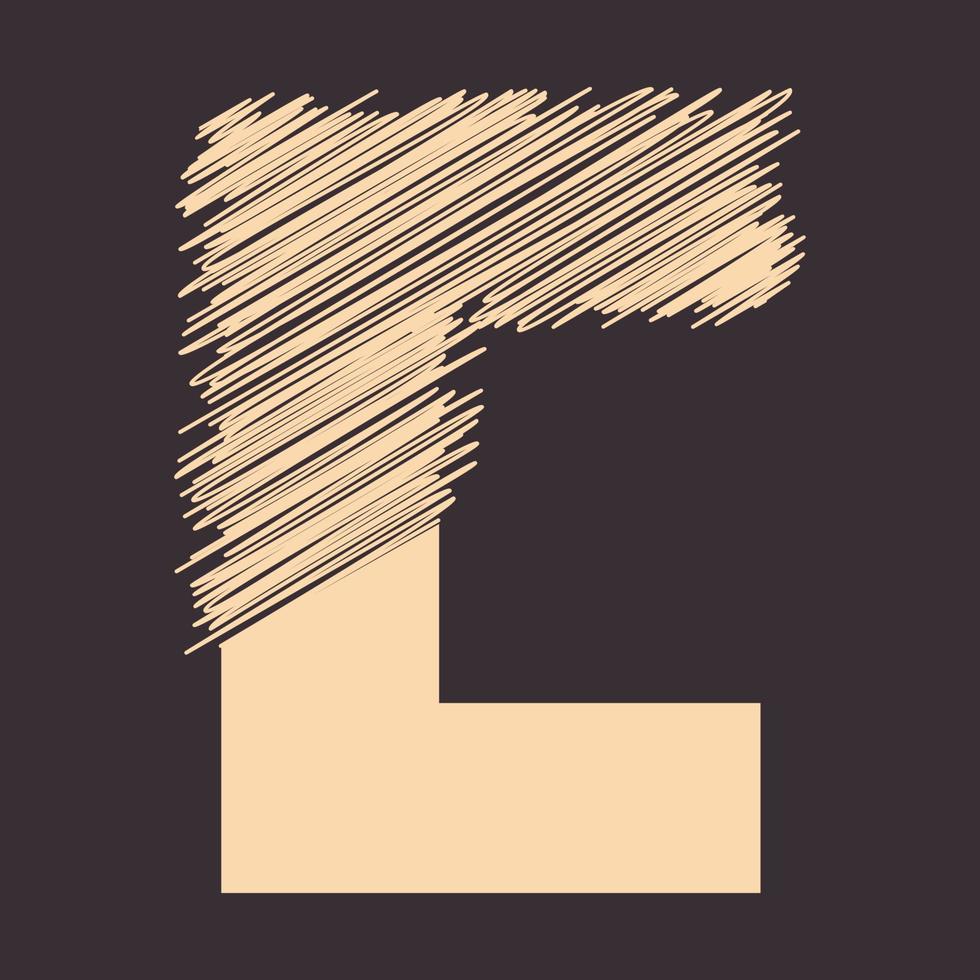 inicial c quadrado moderno logotipo em negrito símbolo ícone vetor design gráfico ideia criativa