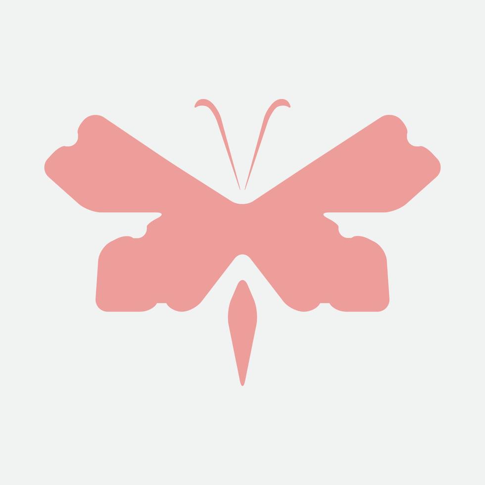design de logotipo fofo de borboleta isométrica vetor