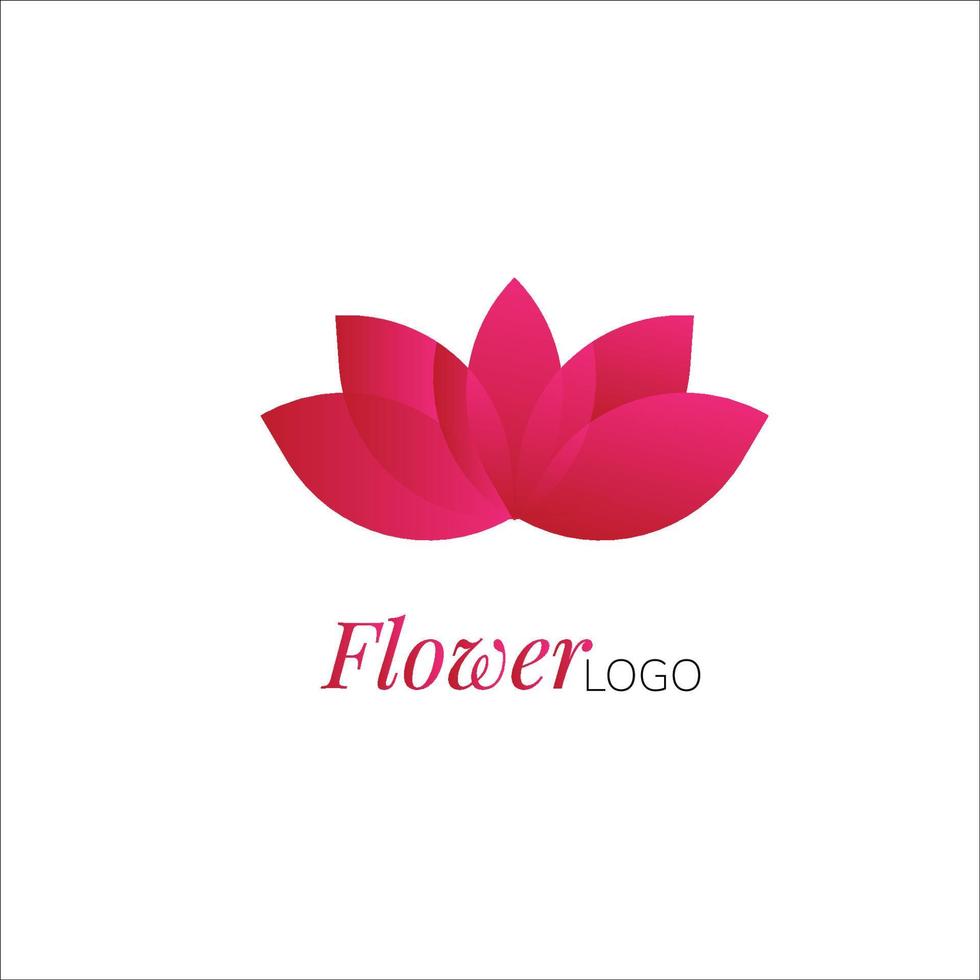 Lotus yoga logotipo criativo gradiente cor eps 10 vector. vetor