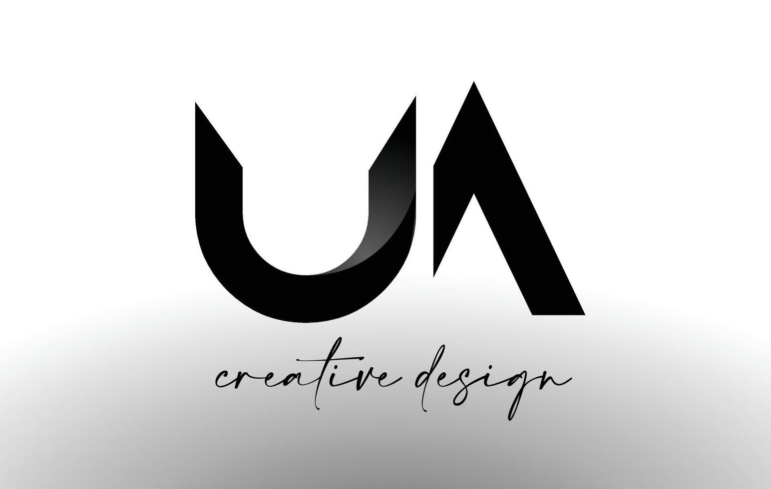 design de logotipo de letra ua com vetor de ícone elegante minimalista look.ua com aparência moderna de design criativo.